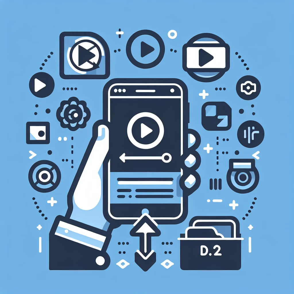 "Passo a passo visual de como baixar vídeos do Instagram com ferramentas fáceis, guiando usuários através do processo em um smartphone."